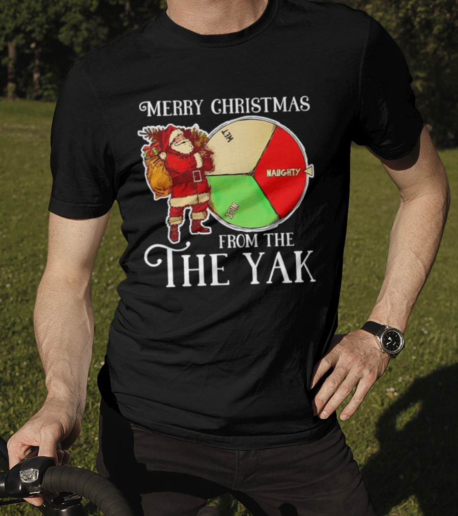 Merry Christmas From The Nice Naughty List Yak Santa T-Shirt