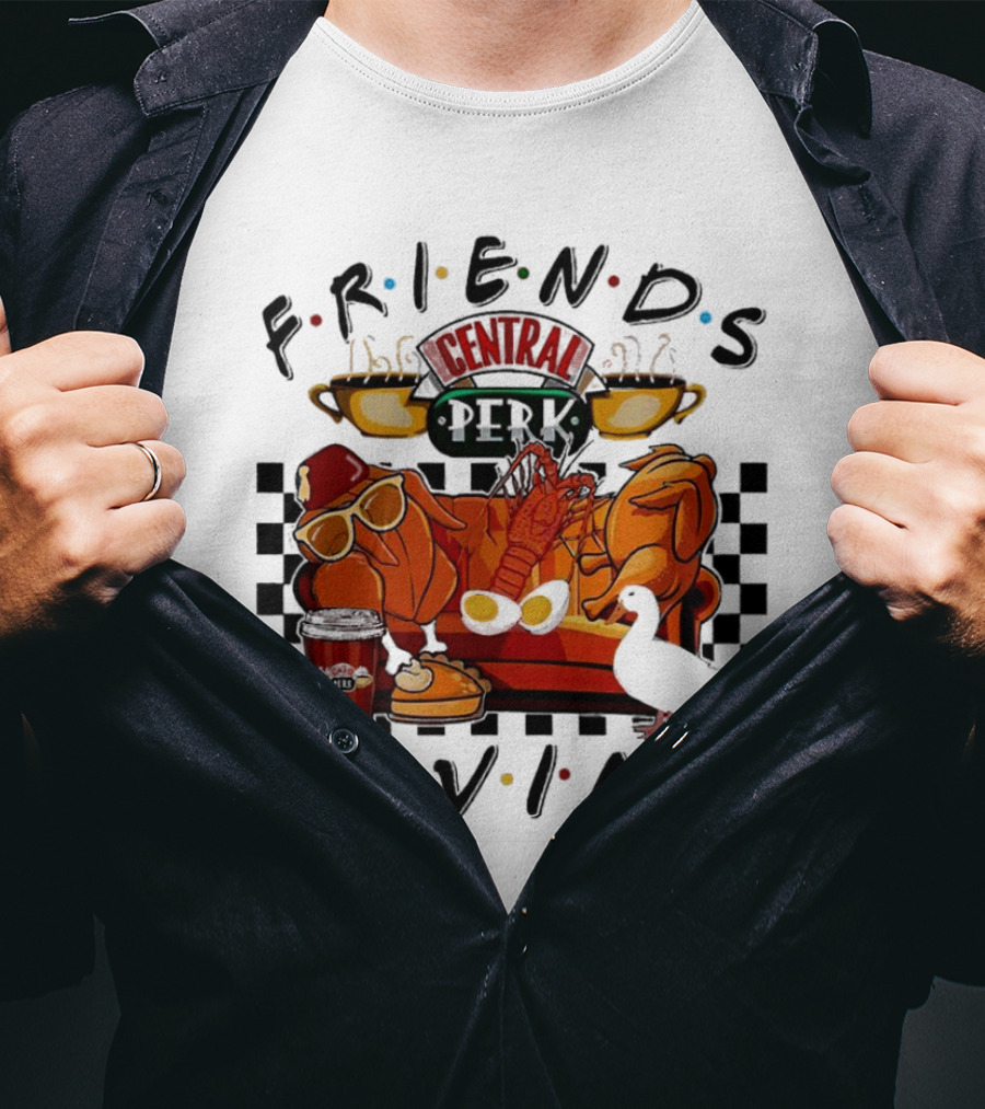 Friends Central Perk Thanksgiving Couch Scene T-Shirt