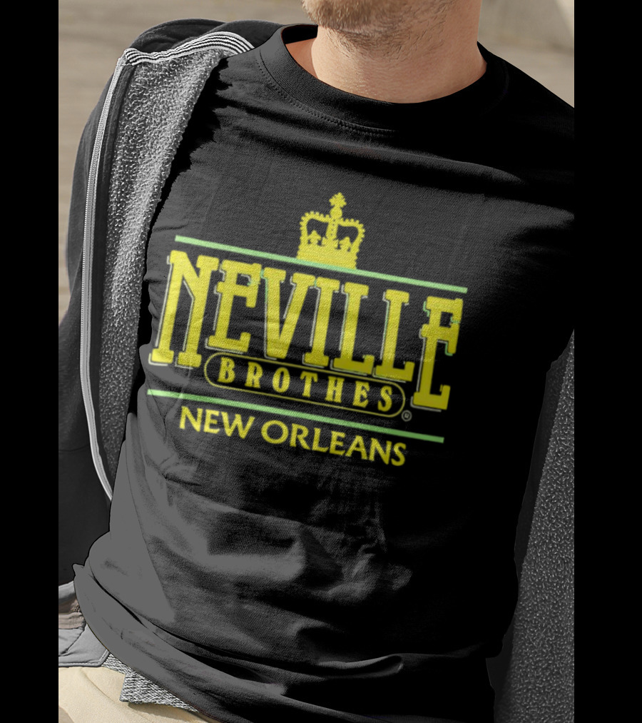 Neville Brothers Crown Logo New Orleans T-Shirt