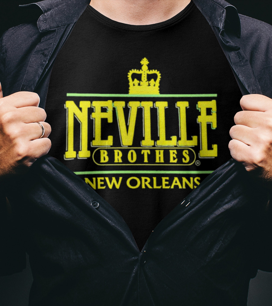 Neville Brothers Crown Logo New Orleans T-Shirt