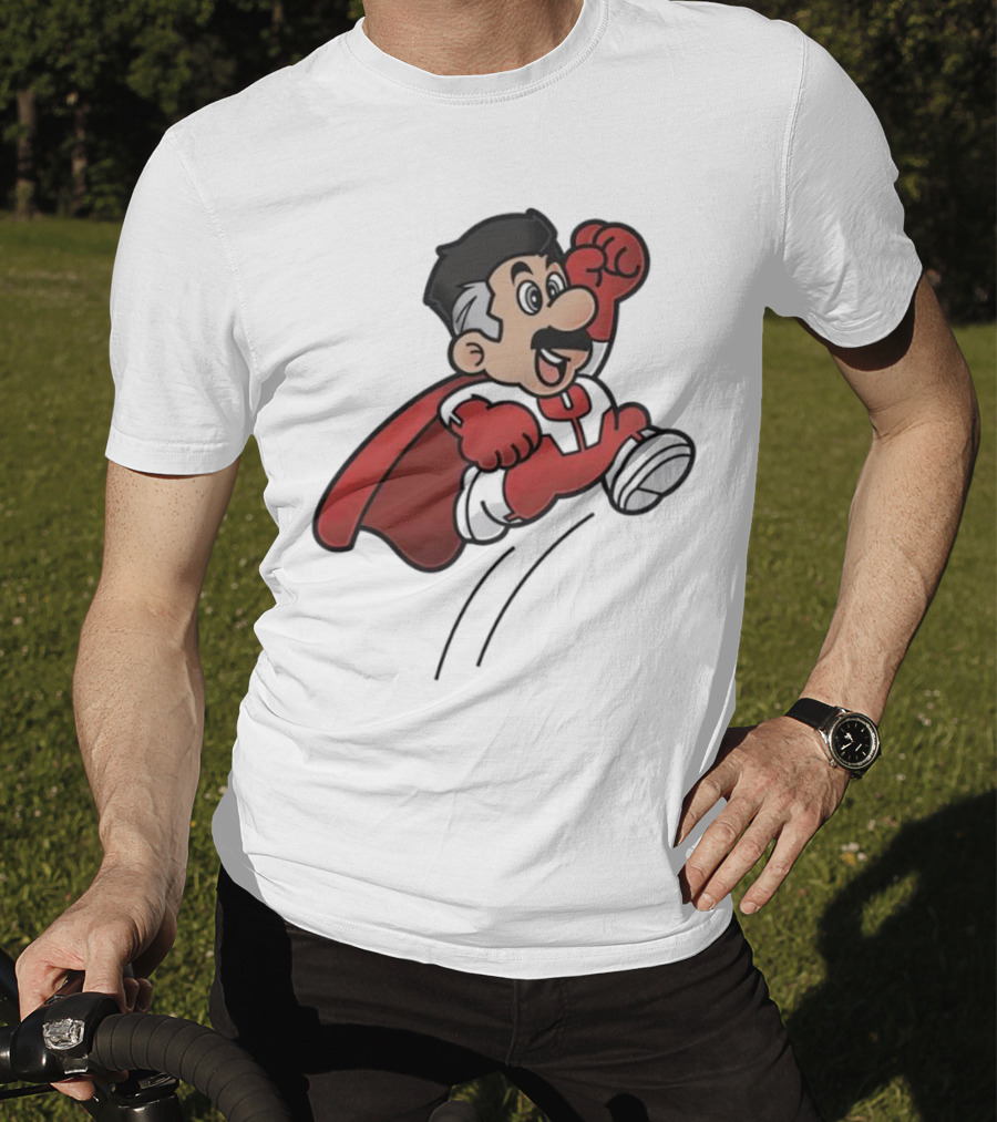 Omni Mario Superhero Jumping Manoeuver T-Shirt