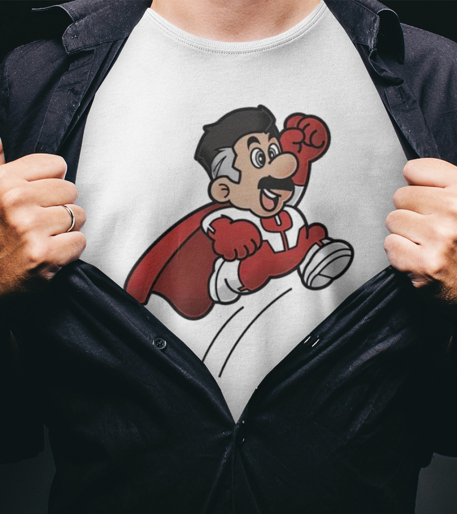 Omni Mario Superhero Jumping Manoeuver T-Shirt