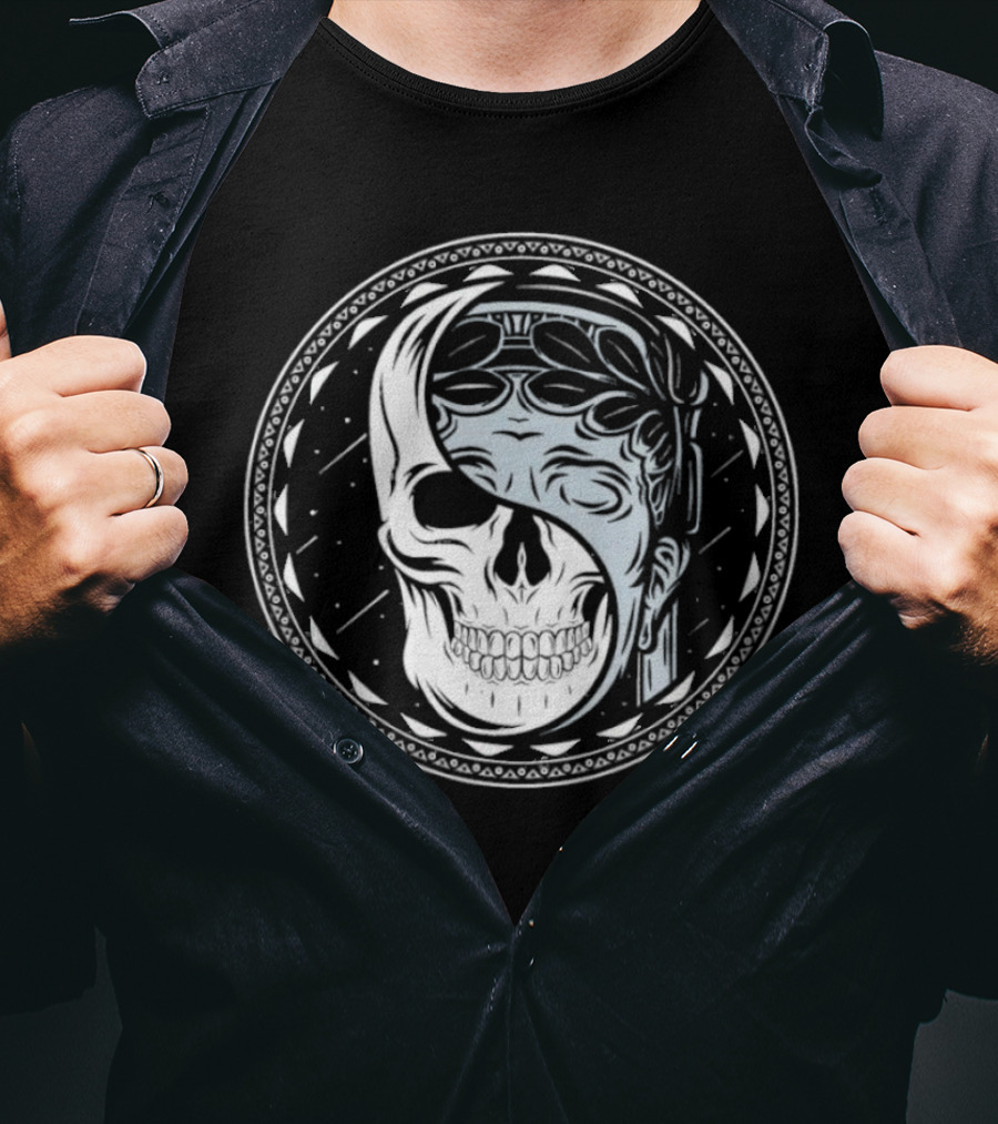 Skull Guardian Yin Yang Mask Fusion T-Shirt