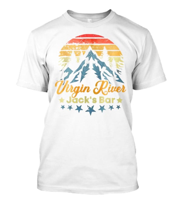 Virgin River Jack's Bar Retro Mountain Sunset Stars T-Shirt