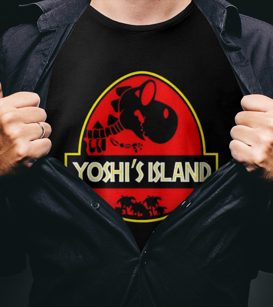 Jurassic Park Yoshi’s Island Logo Crossover T-Shirt