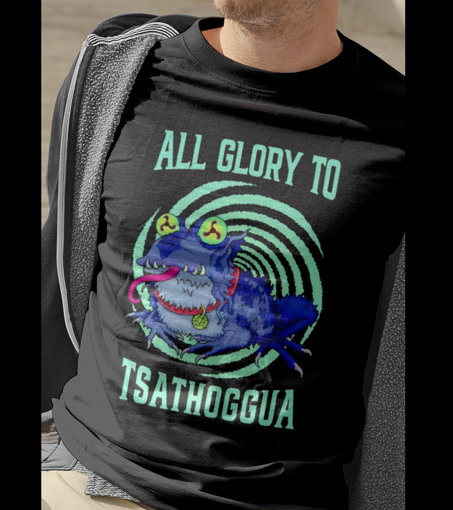 All Glory To Tsathoggua Spiral Eyed Creature T-Shirt