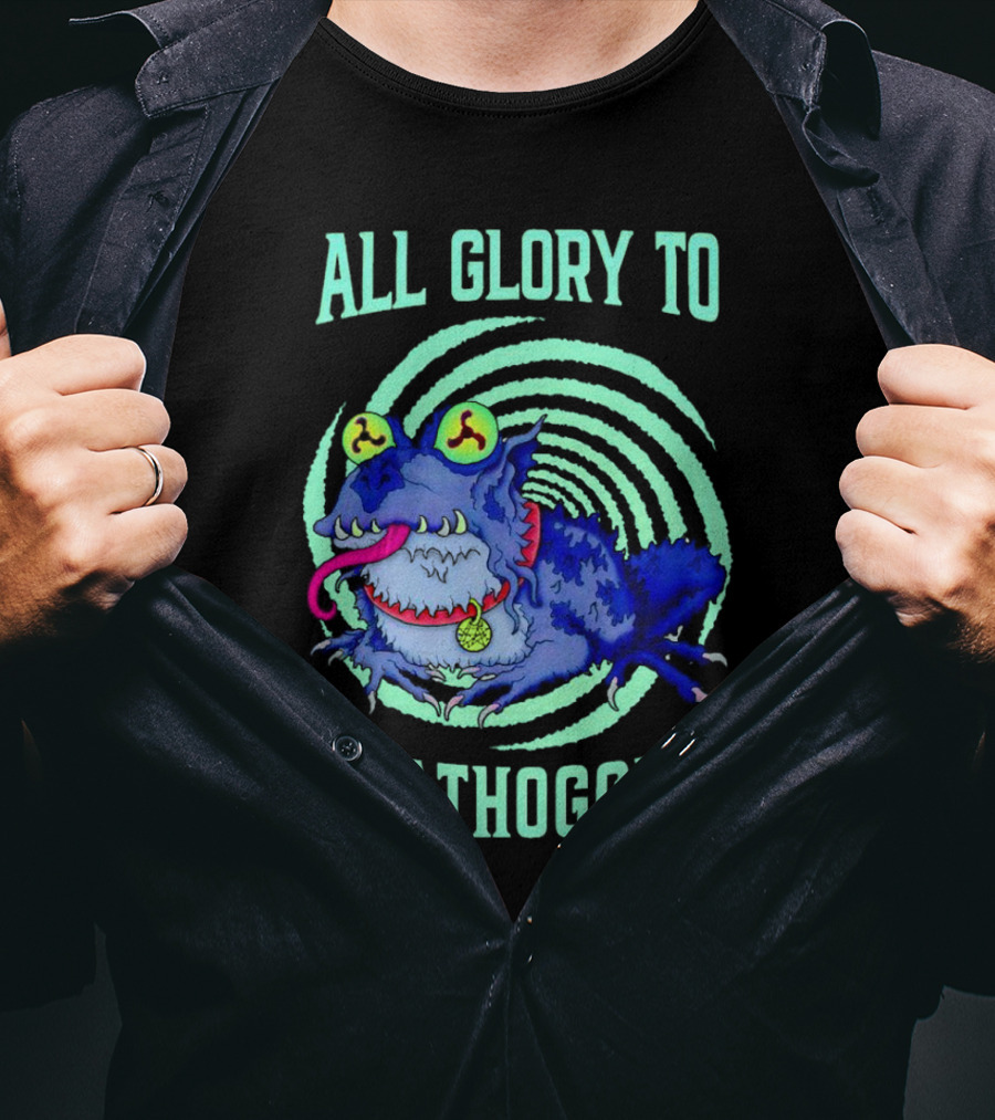 All Glory To Tsathoggua Spiral Eyed Creature T-Shirt