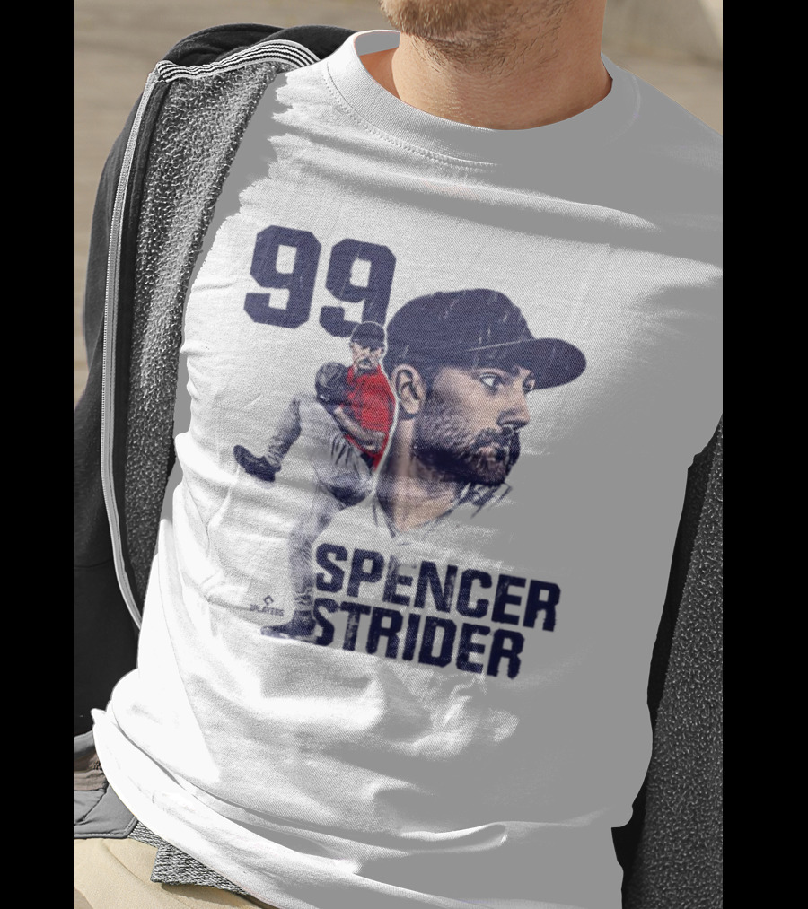 Spencer Strider 99 Atlanta Braves Vintage Players T-Shirt