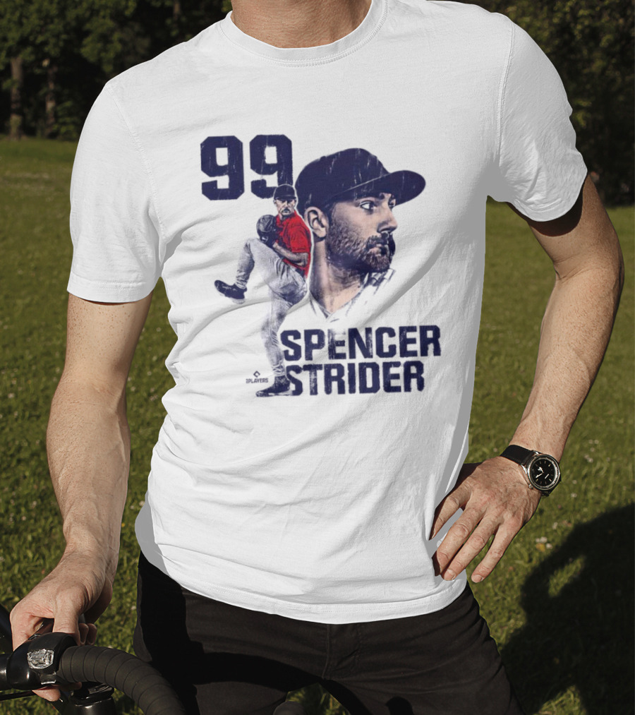 Spencer Strider 99 Atlanta Braves Vintage Players T-Shirt
