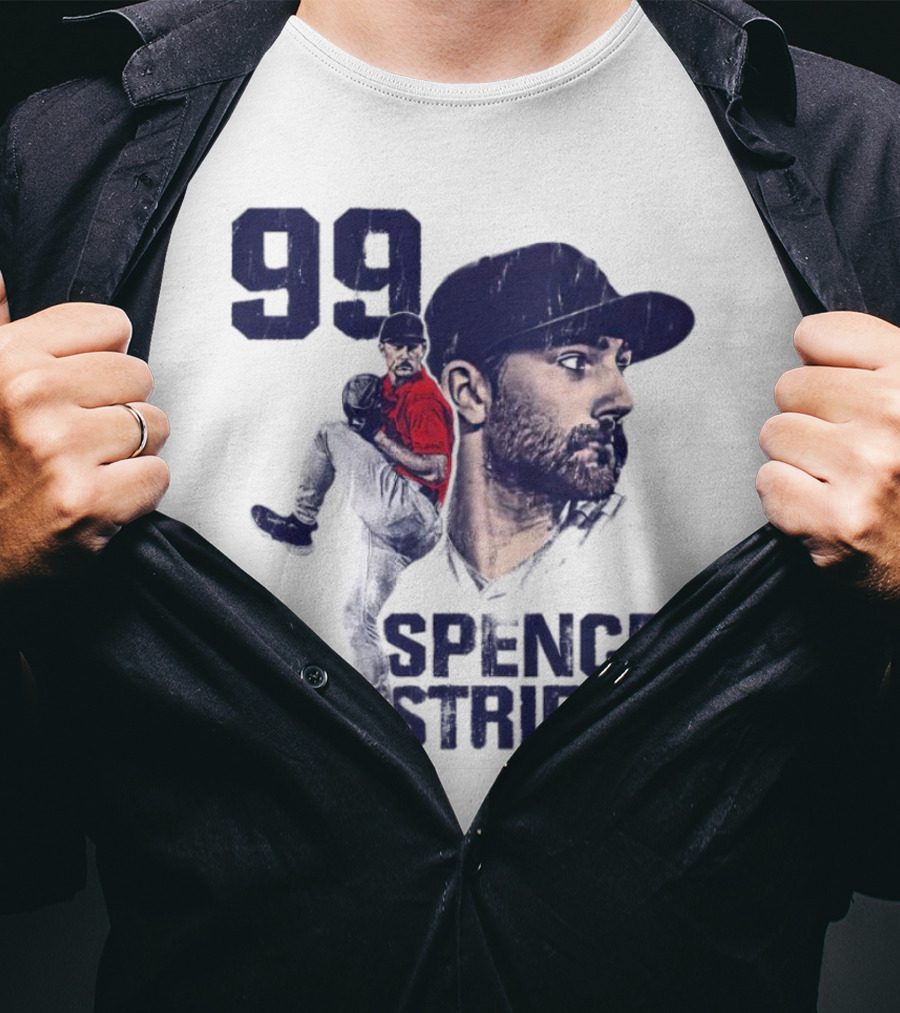 Spencer Strider 99 Atlanta Braves Vintage Players T-Shirt