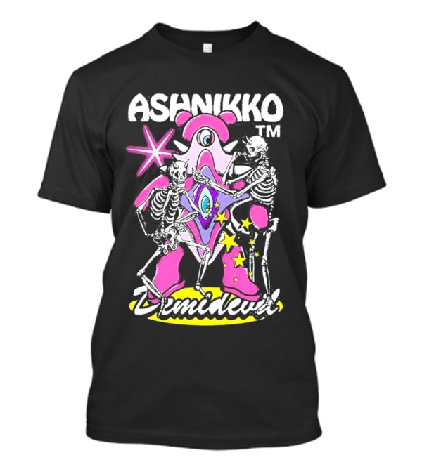 Ashnikko Demidevil Skeleton Starry Eyeball Creature With Skeletons T-Shirt