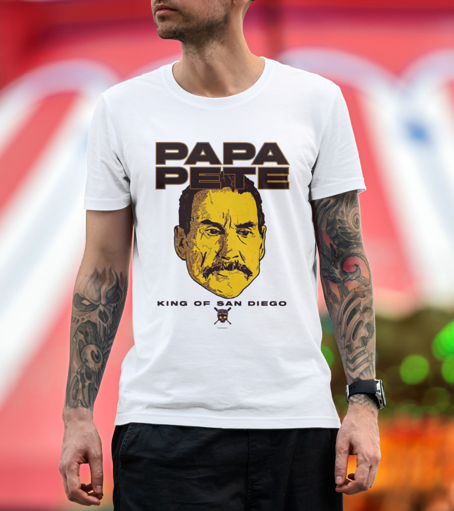 Papa Pete King of San Diego Iconic Yellow T-Shirt