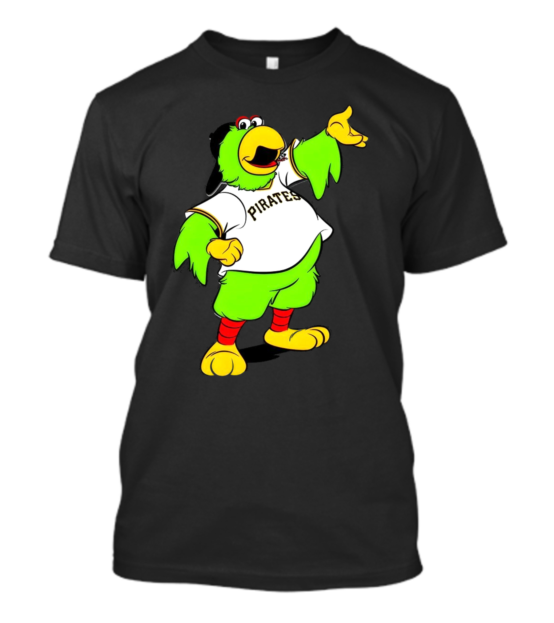 Pittsburgh Pirates Parrot Mascot Cheerful T-Shirt