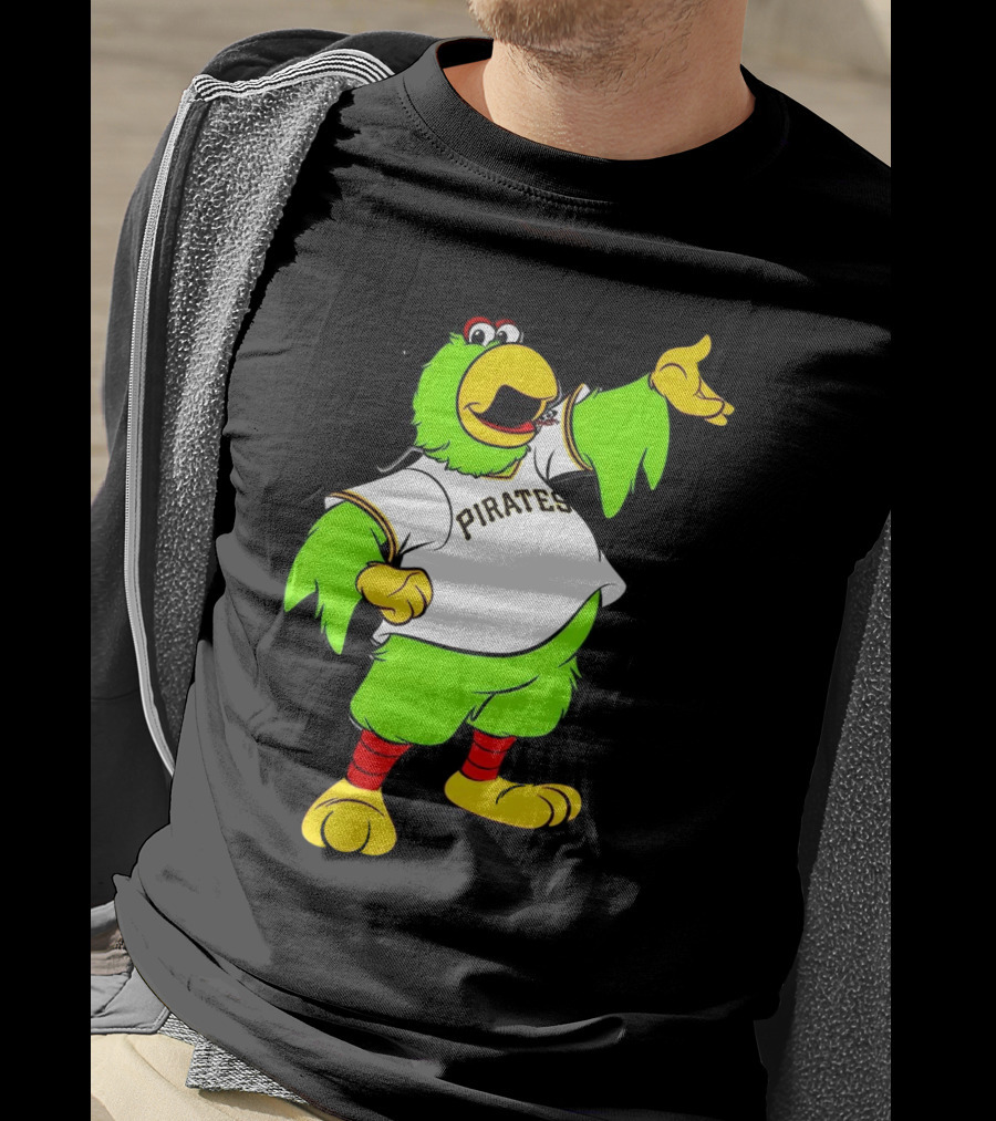 Pittsburgh Pirates Parrot Mascot Cheerful T-Shirt