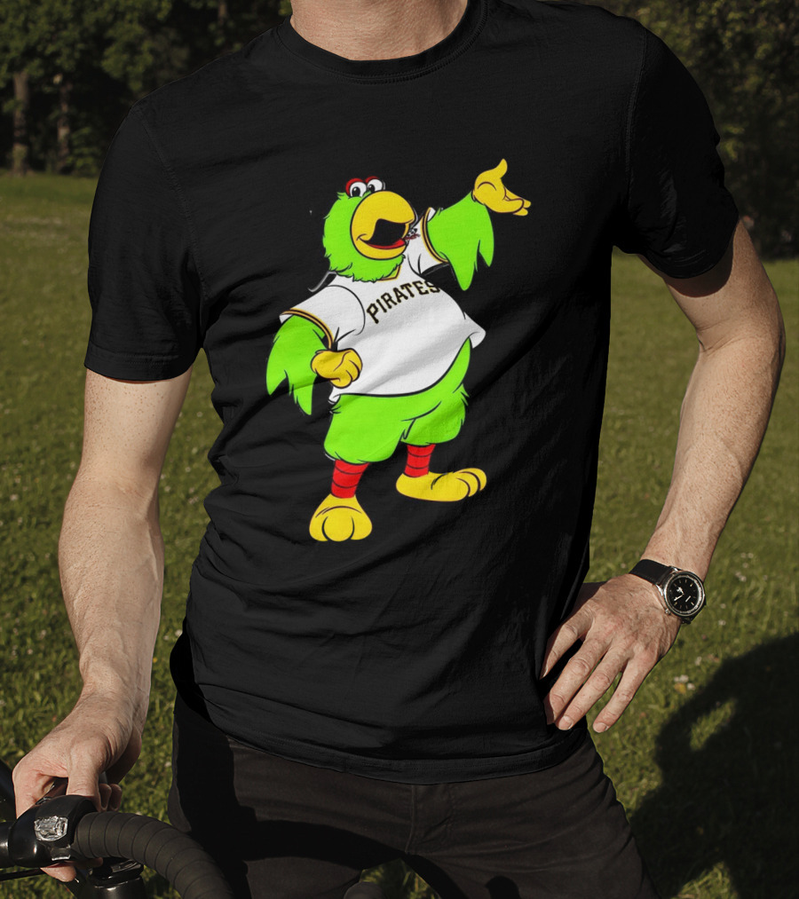 Pittsburgh Pirates Parrot Mascot Cheerful T-Shirt