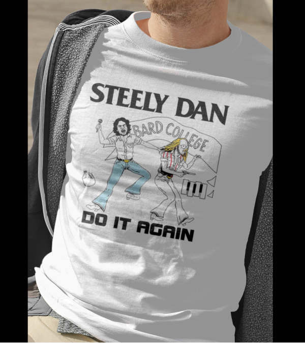 Steely Dan Bard College Do It Again Retro Music Skate Roller Disco Vintage T-Shirt