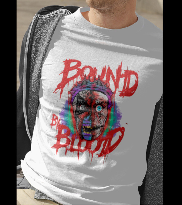 Bound By Blood Horror Mask Horror Clown T-Shirt