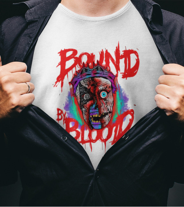 Bound By Blood Horror Mask Horror Clown T-Shirt