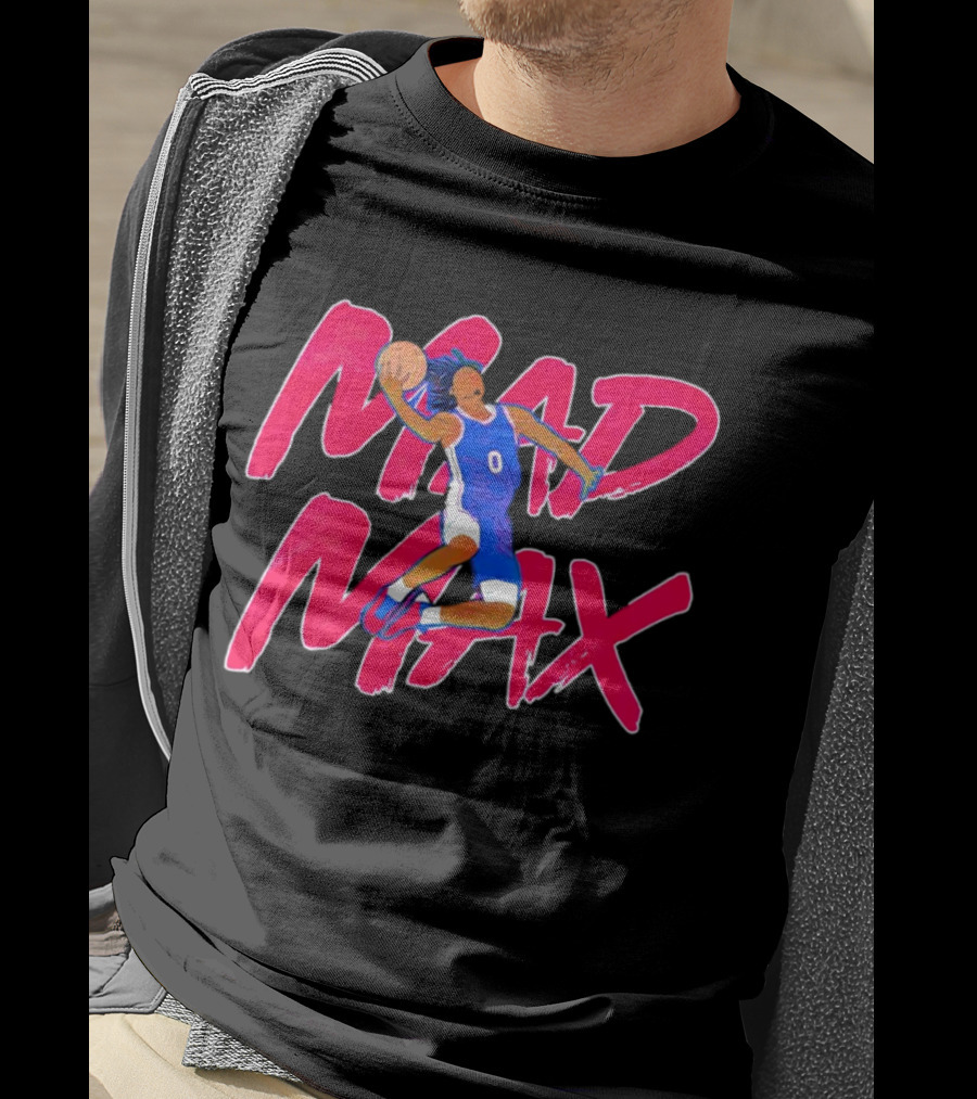 Philadelphia 76ers Tyrese Maxey Mad Max Basketball T-Shirt