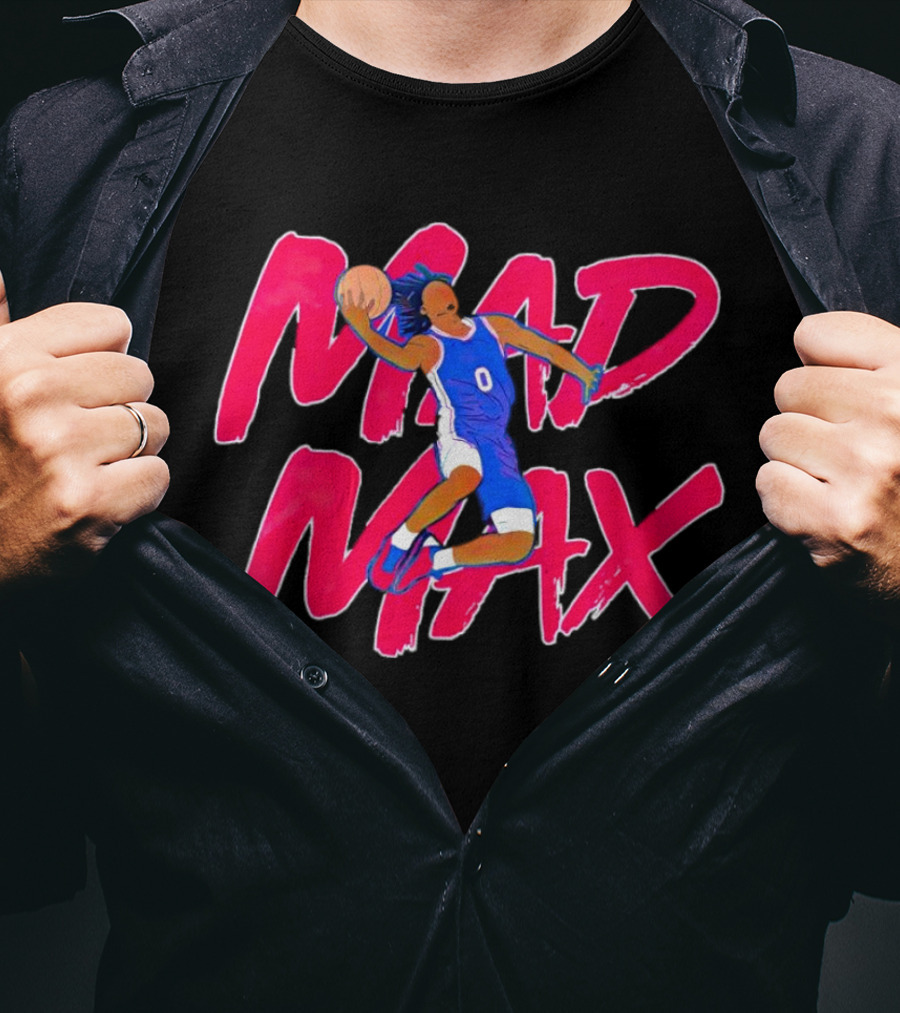 Philadelphia 76ers Tyrese Maxey Mad Max Basketball T-Shirt