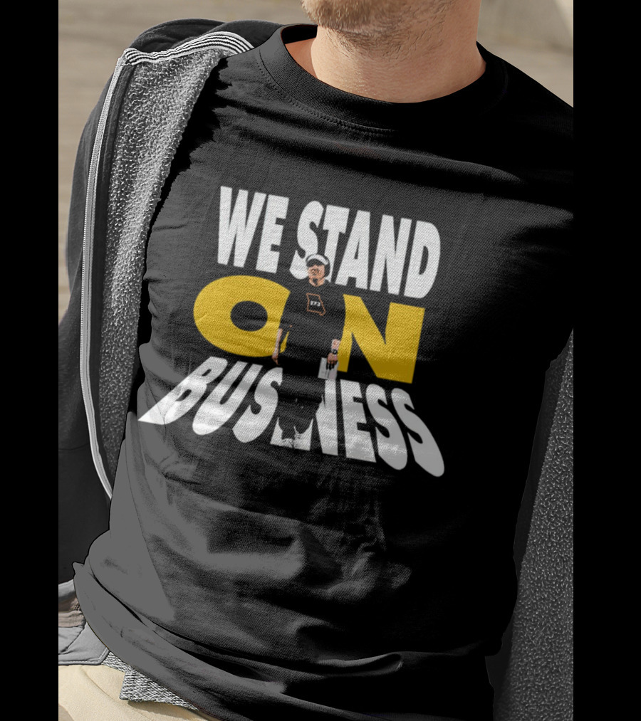 We Stand On Business 673 Brand Apparel Icon With Figure T-Shirt