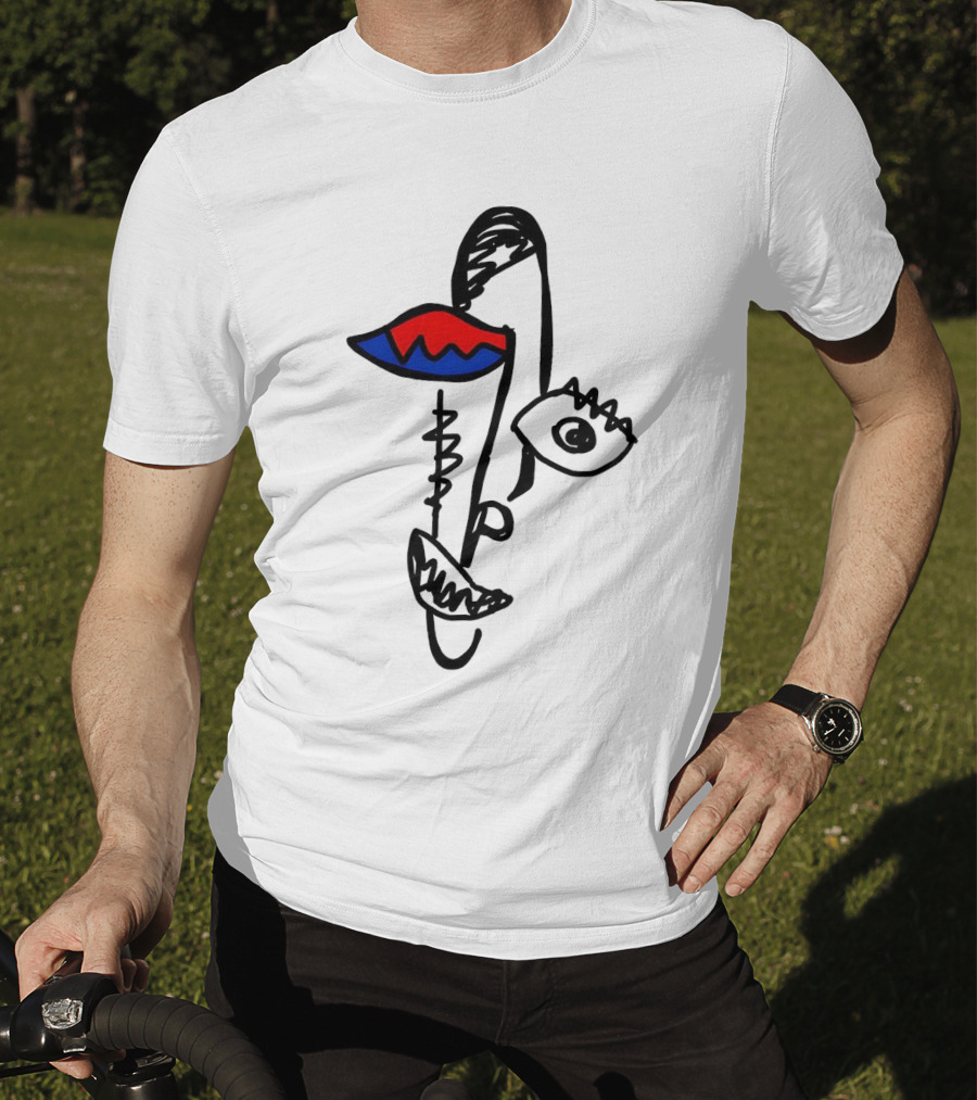 Beyond Graf’s Latest Abstract Picasso Face Disconnected Lines And Shapes T-Shirt