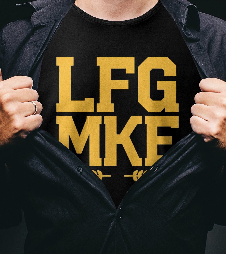 LFG MKE Milwaukee Brewers Fan Slogan With Wheat T-Shirt