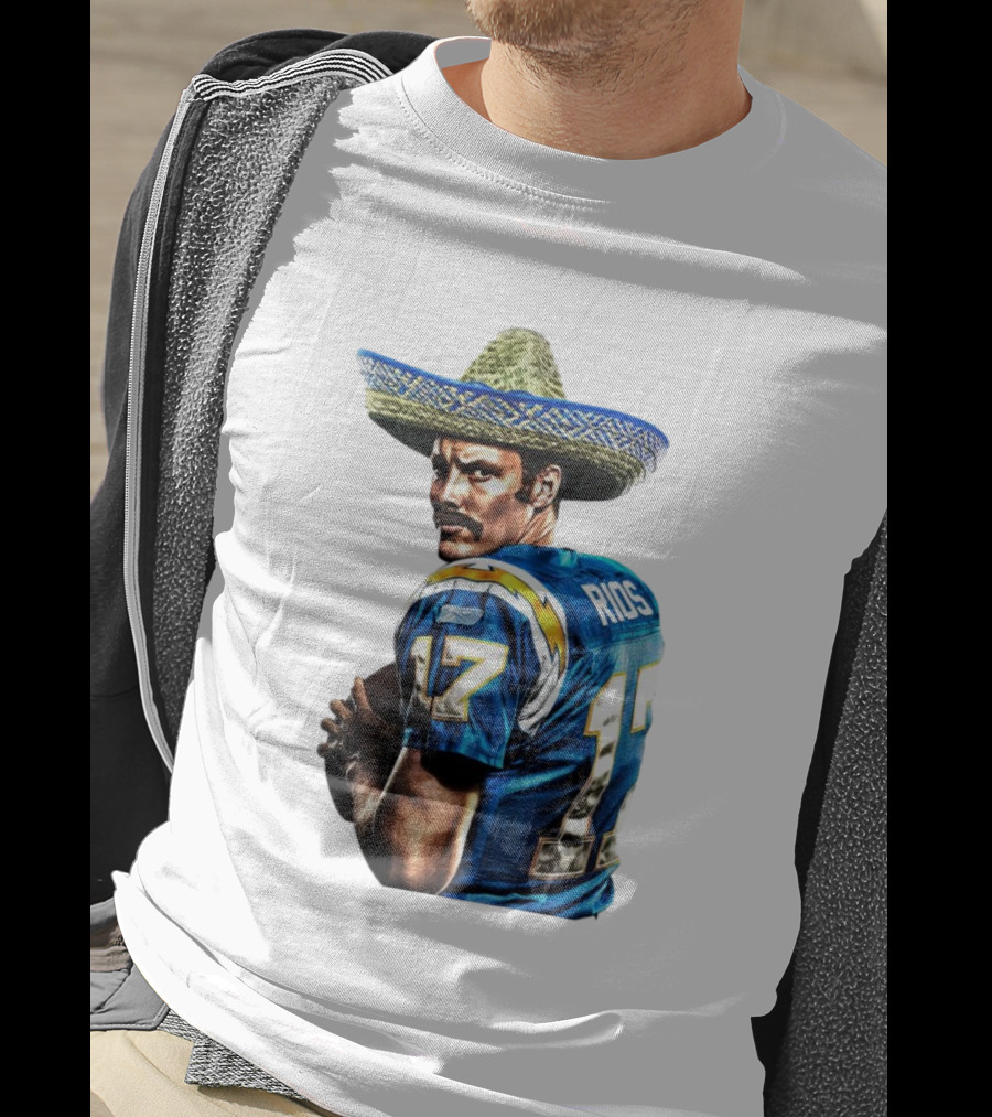 Rios 17 Los Angeles Chargers Sombrero T-Shirt
