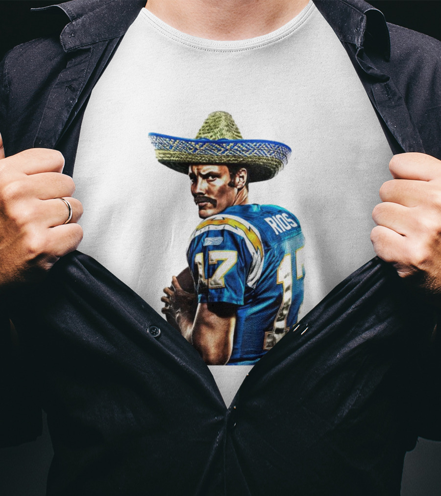 Rios 17 Los Angeles Chargers Sombrero T-Shirt