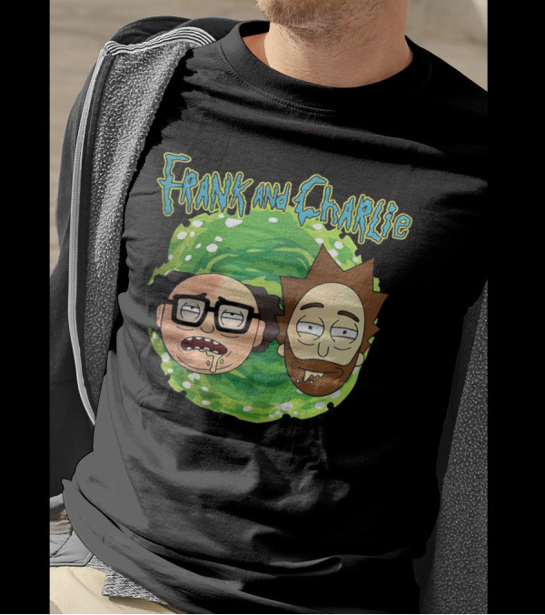Frank And Charlie Rick And Morty Portal Faces T-Shirt