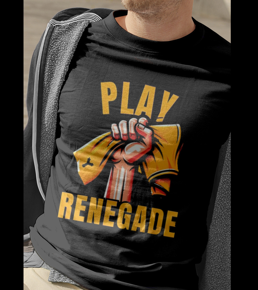 Play Renegade Hand Holding Yellow Towel T-Shirt