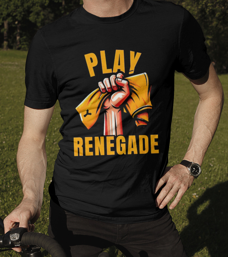 Play Renegade Hand Holding Yellow Towel T-Shirt