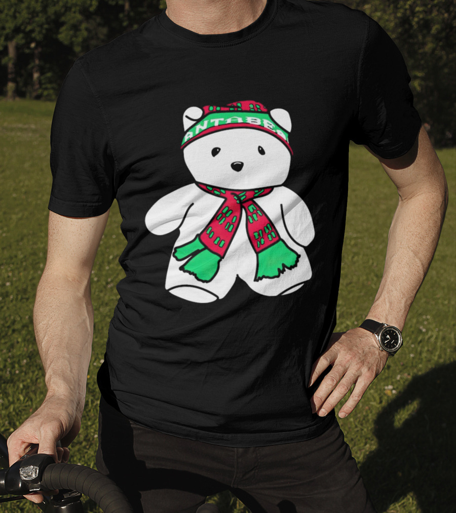 Santa Bear Minnesota Christmas Festive Holiday Teddy T-Shirt