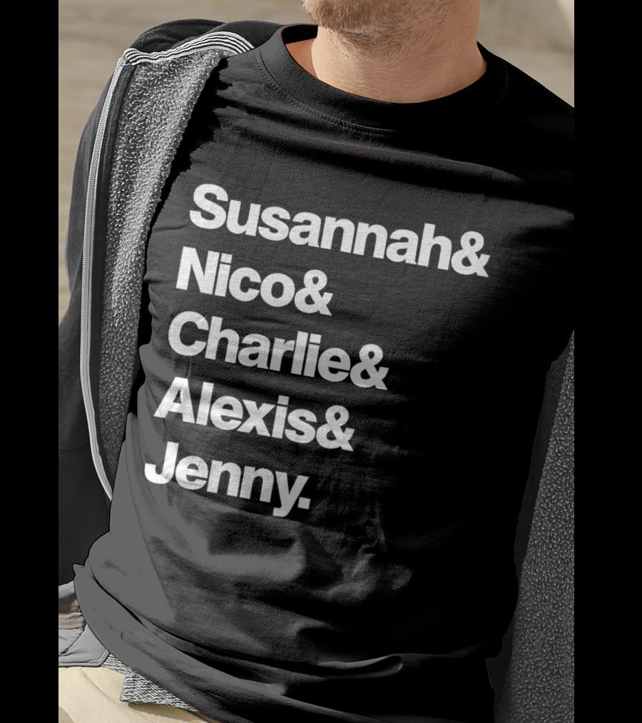 Susannah Nico Charlie Alexis Jenny Ampersand Series T-Shirt