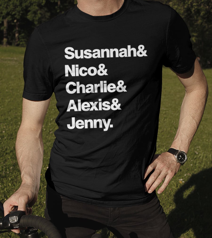 Susannah Nico Charlie Alexis Jenny Ampersand Series T-Shirt