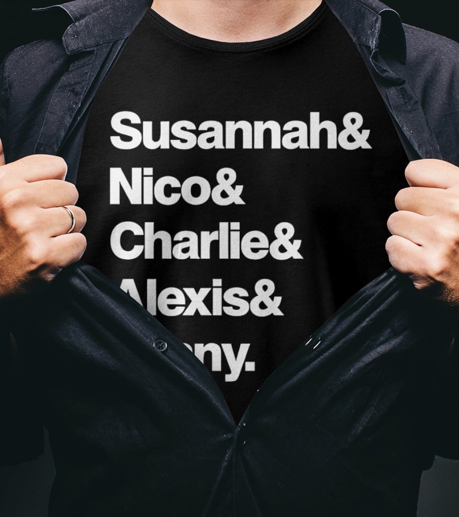 Susannah Nico Charlie Alexis Jenny Ampersand Series T-Shirt