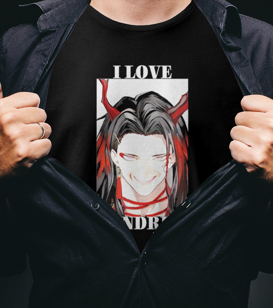 Vox Akuma I Love Kindred Red Horns Anime Character T-Shirt