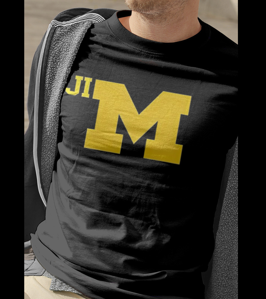 Jim Harbaugh Michigan Wolverines Big M T-Shirt