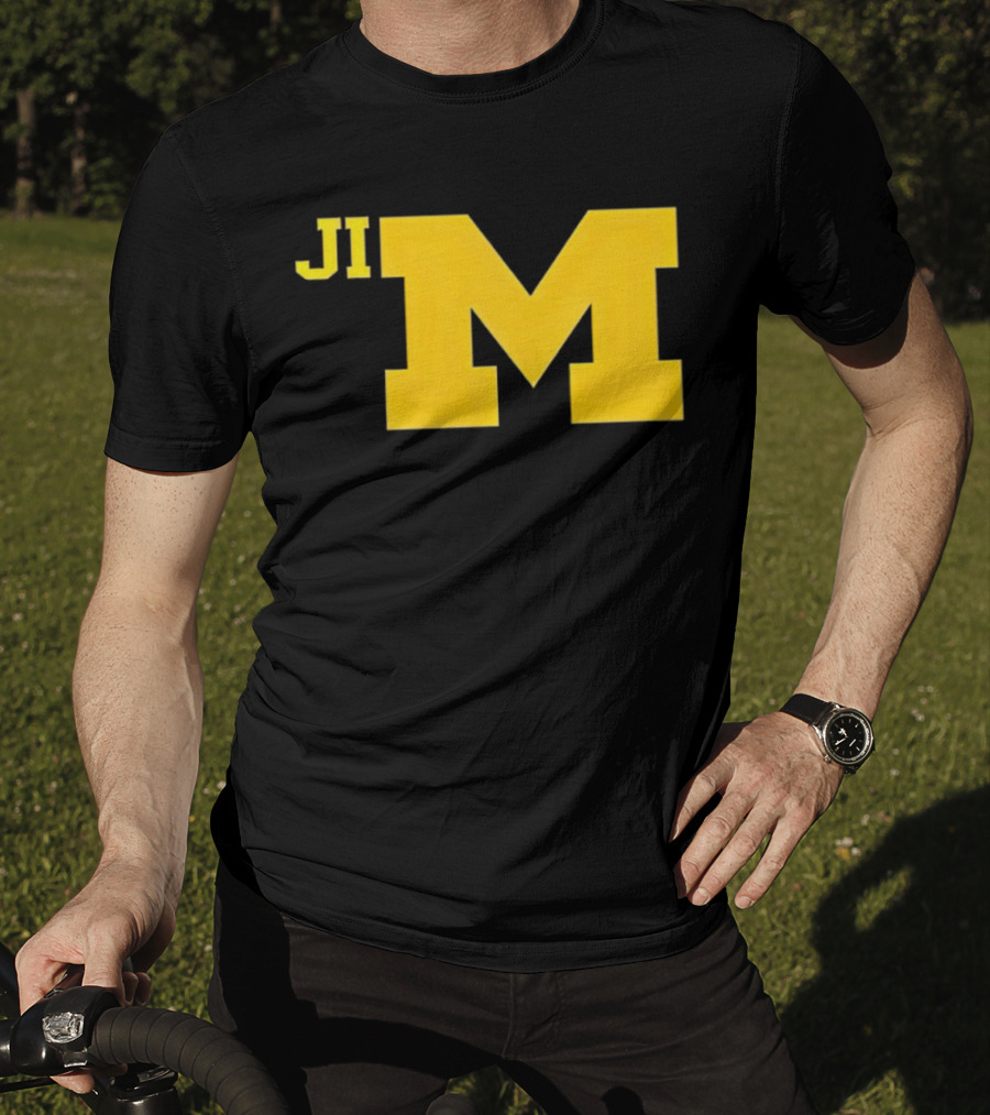 Jim Harbaugh Michigan Wolverines Big M T-Shirt