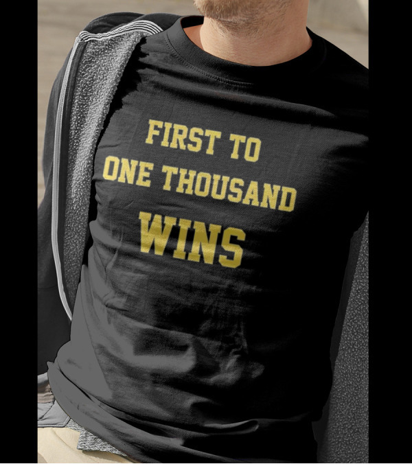 First To One Thousand Wins Michigan Wolverines T-Shirt