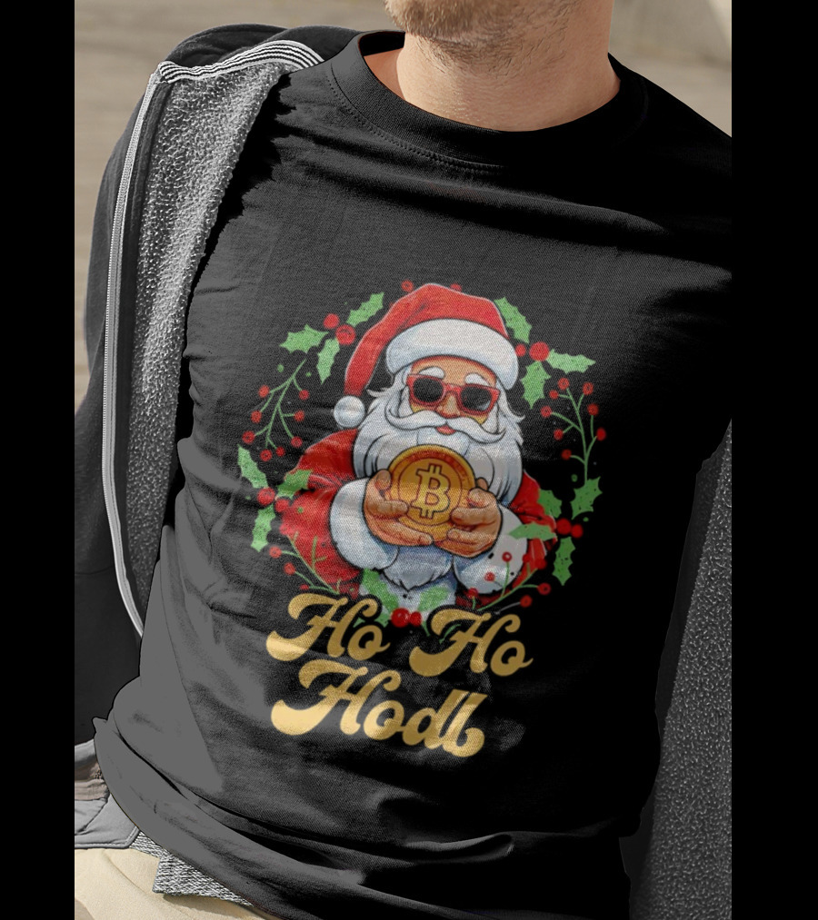 Ho Ho Hodl Santa Bitcoin Christmas T-Shirt