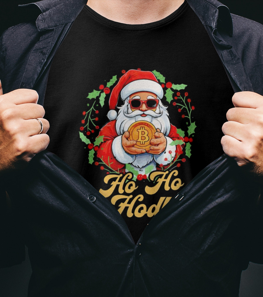 Ho Ho Hodl Santa Bitcoin Christmas T-Shirt