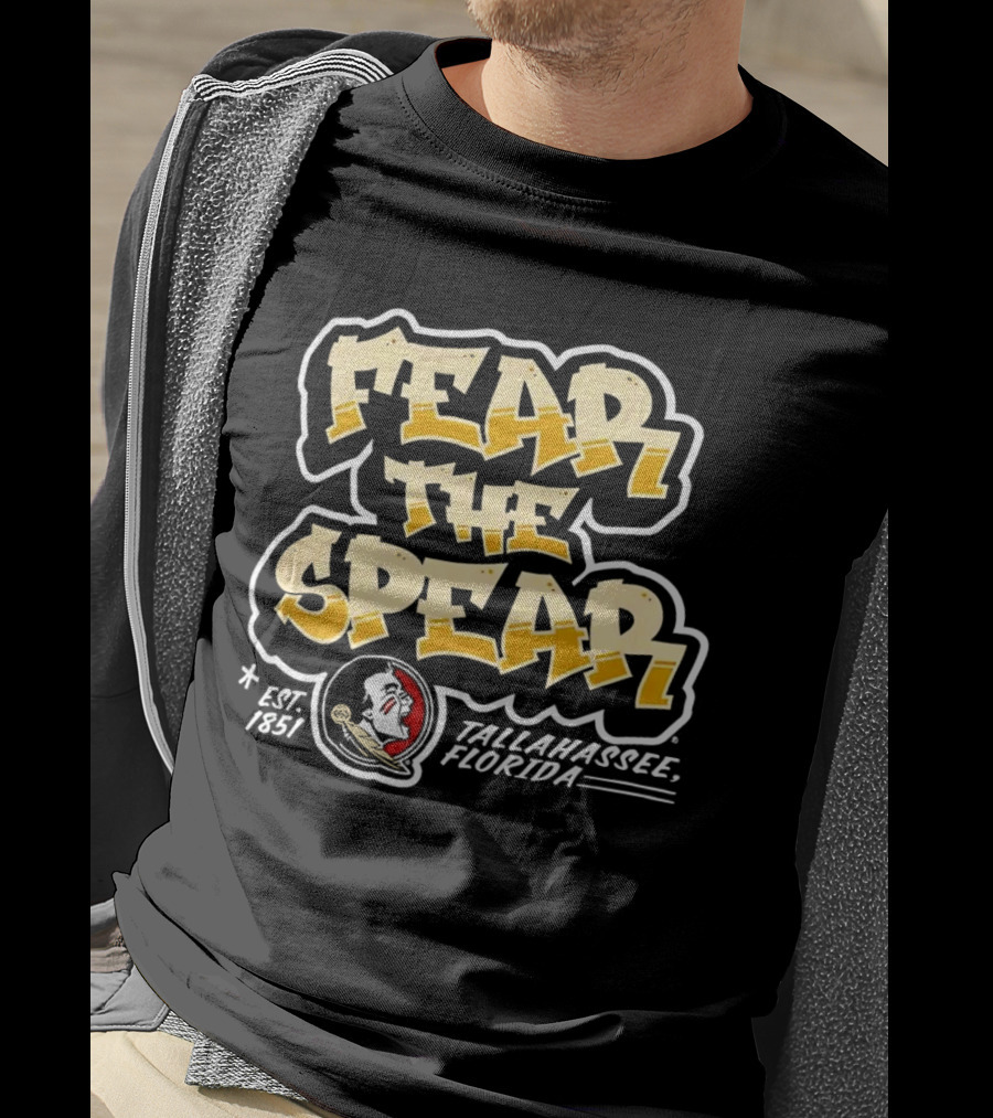 Fear The Spear Tallahassee Florida Est. 1851 T-Shirt