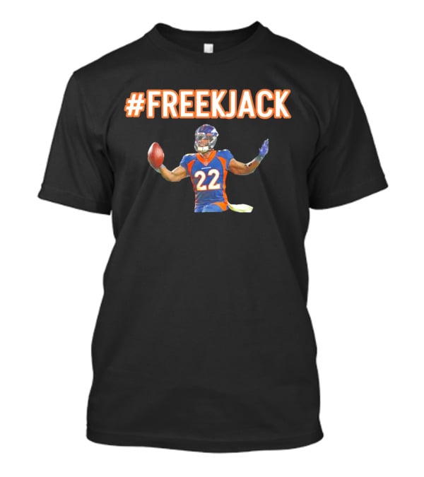 Mile High #FreeKJack Football Player 22 T-Shirt