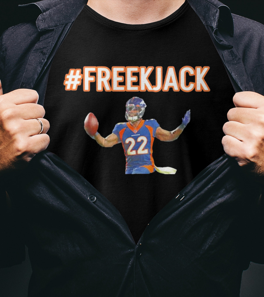 Mile High #FreeKJack Football Player 22 T-Shirt