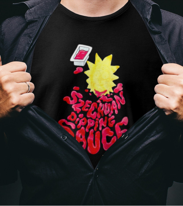 Rick And Morty Szechuan Dipping Sauce Melting Face T-Shirt