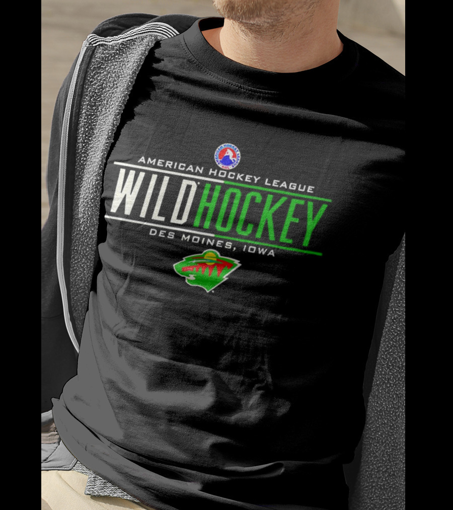 American Hockey League Wild Hockey Des Moines Iowa T-Shirt