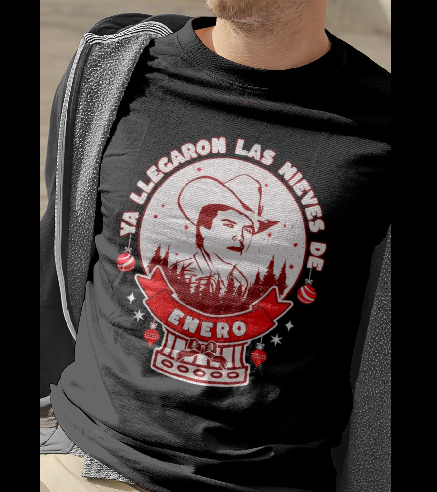 Chalino Sanchez Ya Llegaron Las Nieves De Enero Enero Christmas T-Shirt
