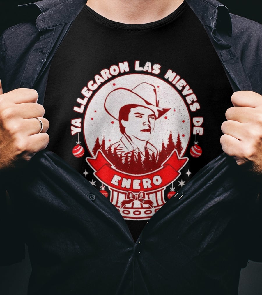 Chalino Sanchez Ya Llegaron Las Nieves De Enero Enero Christmas T-Shirt