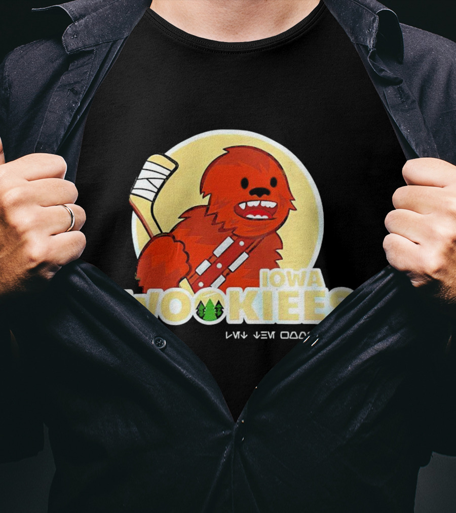 Iowa Wookiees Hockey Team Chewbacca Inspired Sports T-Shirt